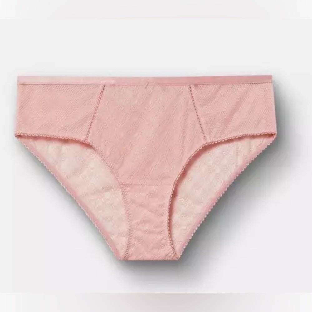 Torrid Bellissima Lace Mid Rise Hipster Panty Size 3X Pink Lot of 2 New - Picture 2 of 6